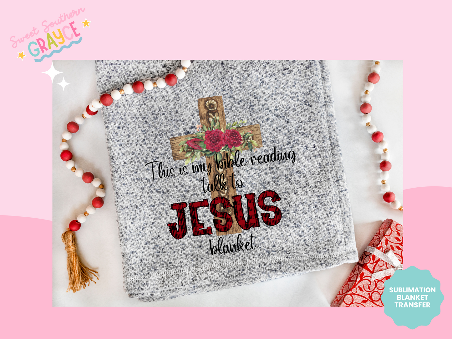 BLANKET SUBLIMATION TRANSFER - THIS IS MY BIBLE READING