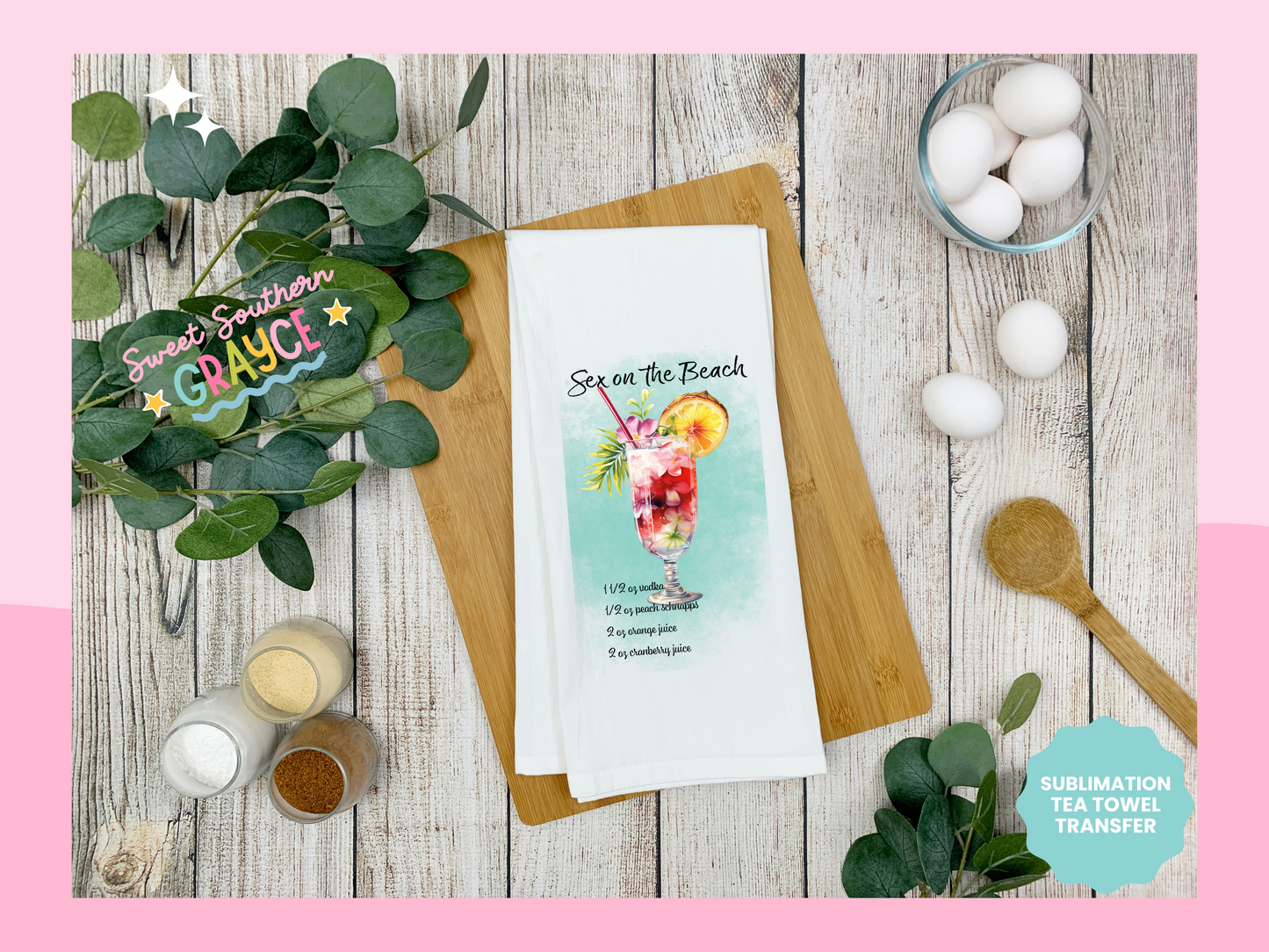 TEA TOWEL - SEX ON THE BEACH