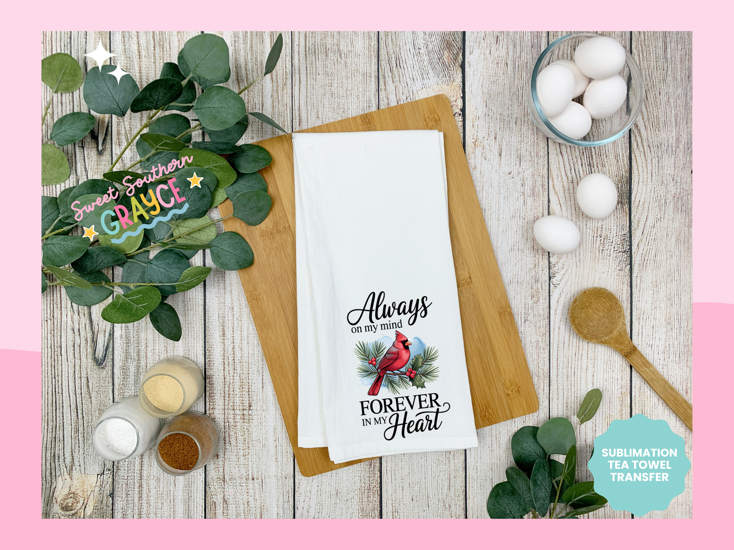 TEA TOWEL - ALWAYS ON MY MIND