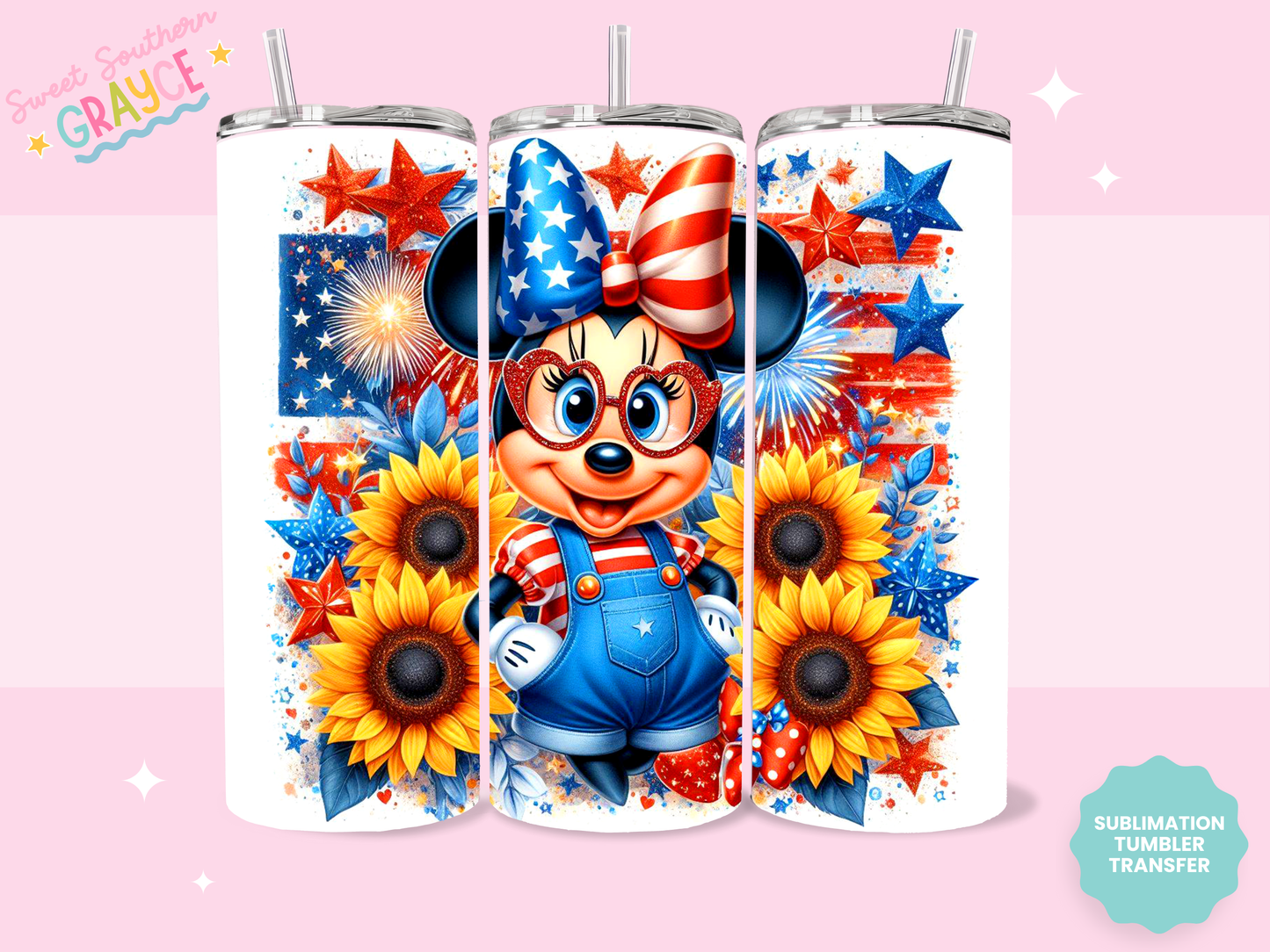 20oz SUBLIMATION TRANSFER - AMERICAN GIRL MOUSE
