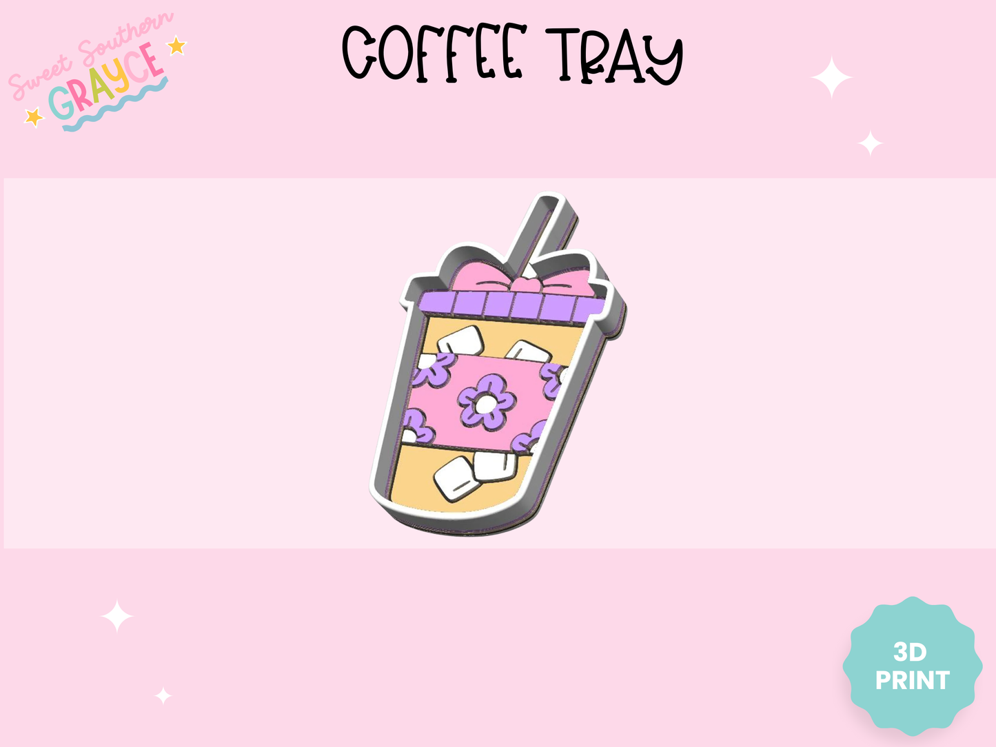 3D TRINKET TRAY- COFFEE