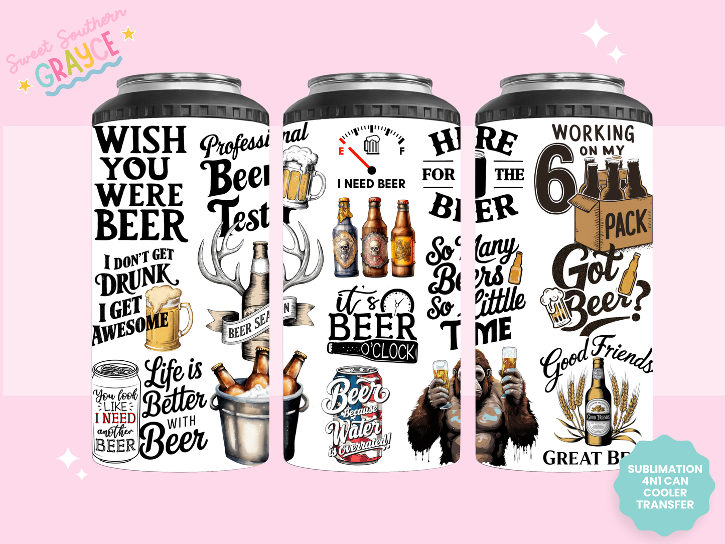 4n1 CAN COOLER TRANSFER- BEER