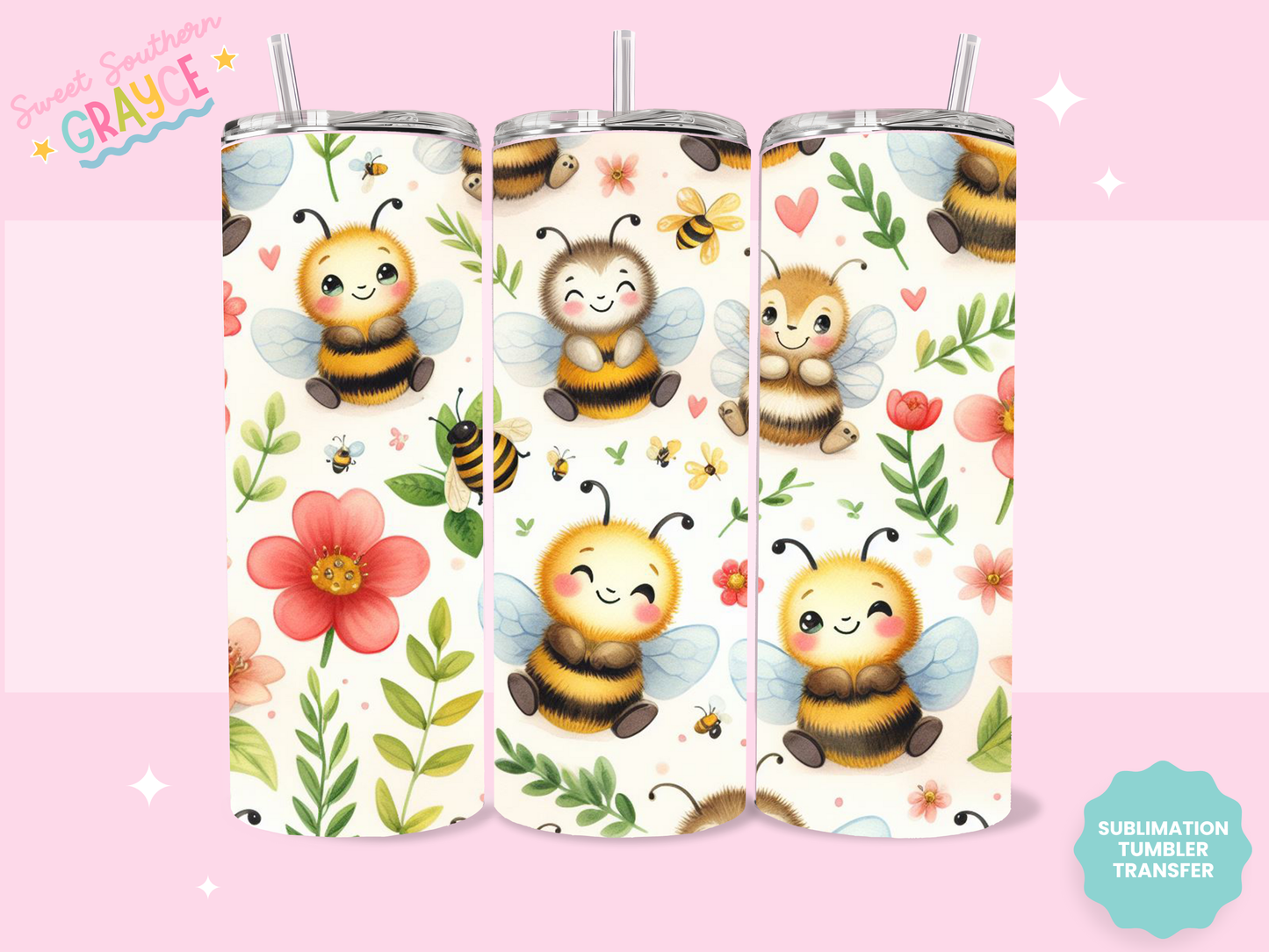 20oz SUBLIMATION TRANSFER - SPRING SCENE