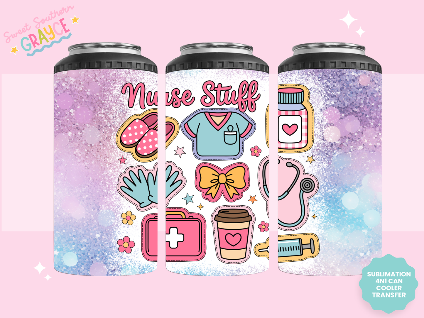 4n1 CAN COOLER TRANSFER- NURSE STUFF