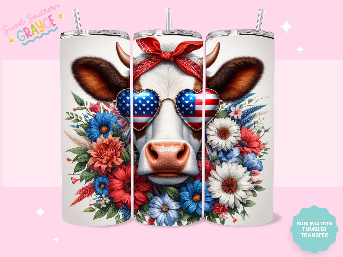 20oz SUBLIMATION TRANSFER - AMERICAN HEIFER