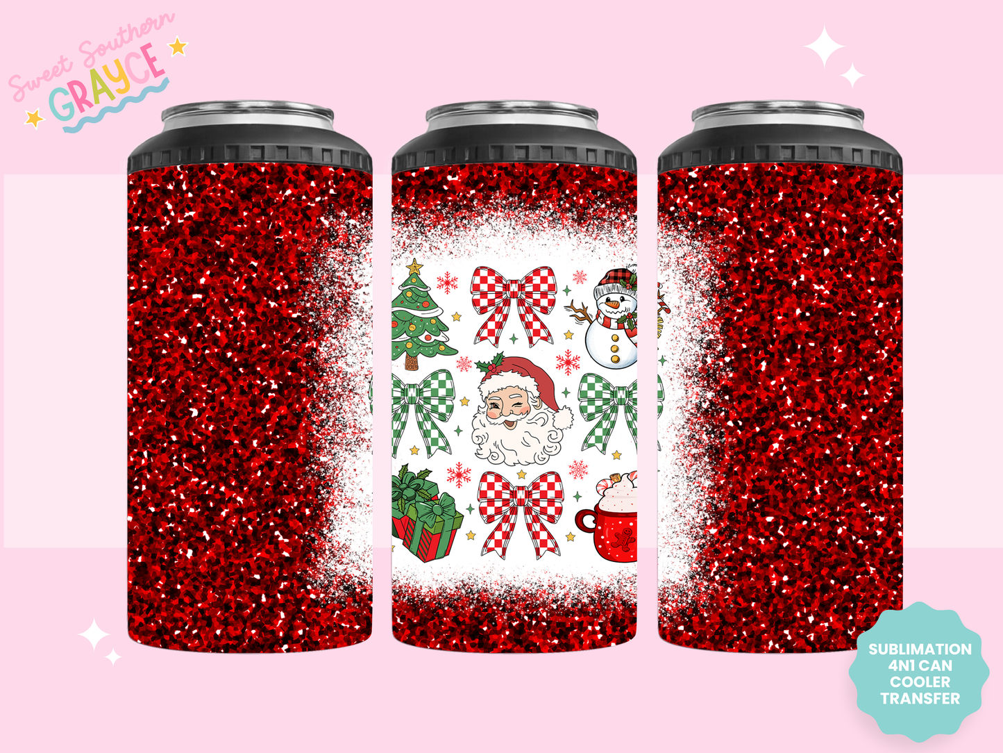 4n1 CAN COOLER TRANSFER- CHRISTMAS THINGS