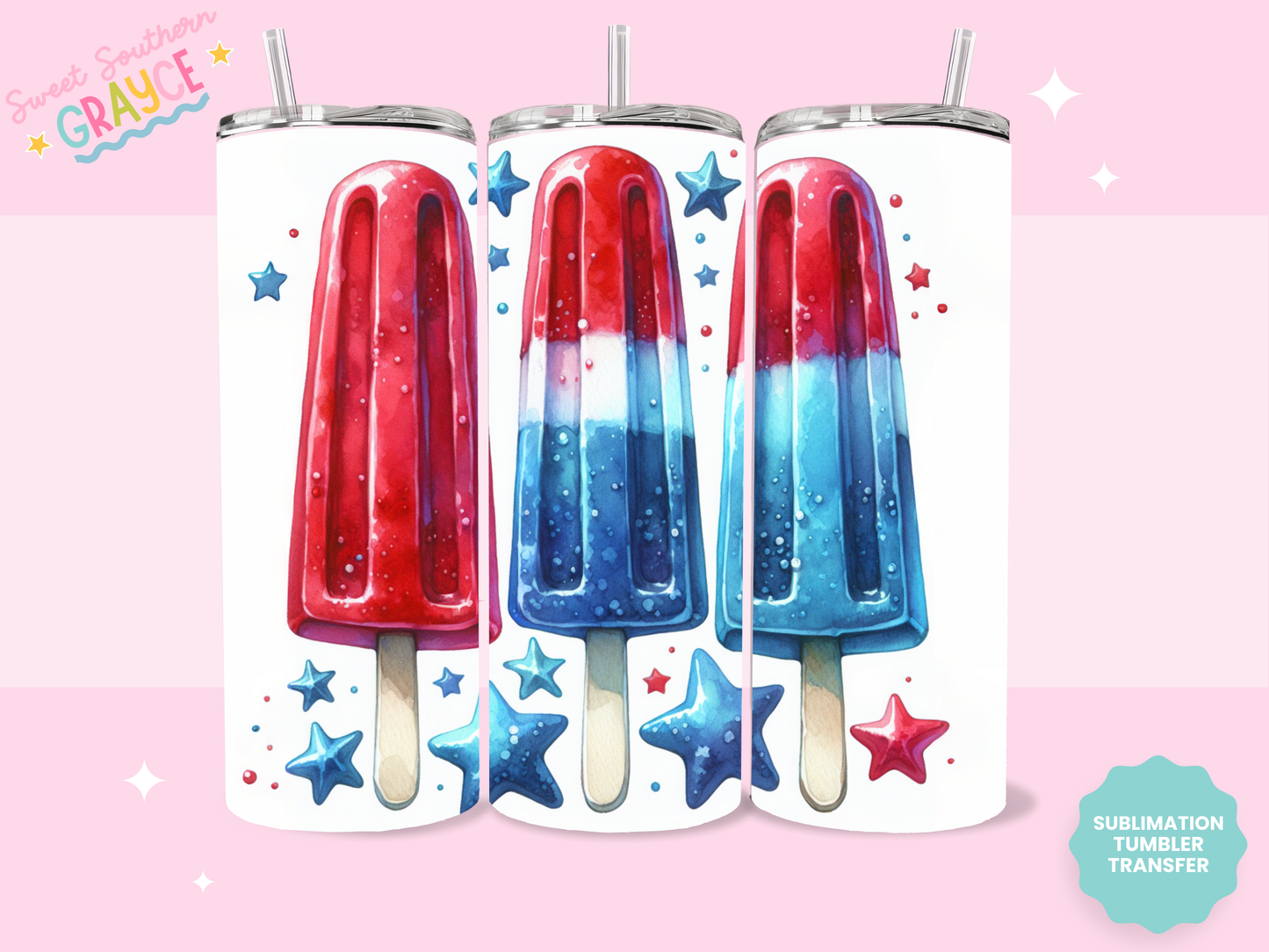 20oz SUBLIMATION TRANSFER - AMERICAN POPS