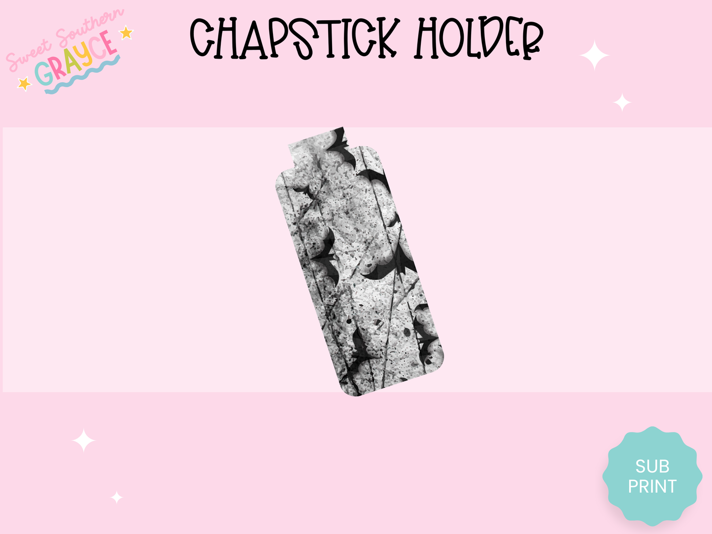 CHAPSTICK HOLDER- BATS