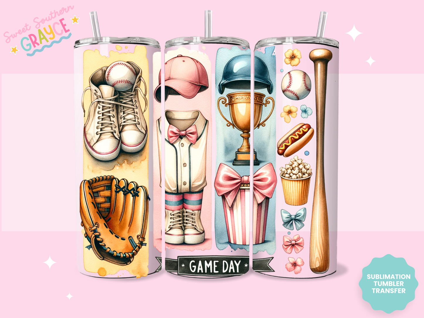 20oz SUBLIMATION TRANSFER - GAME DAY THINGS