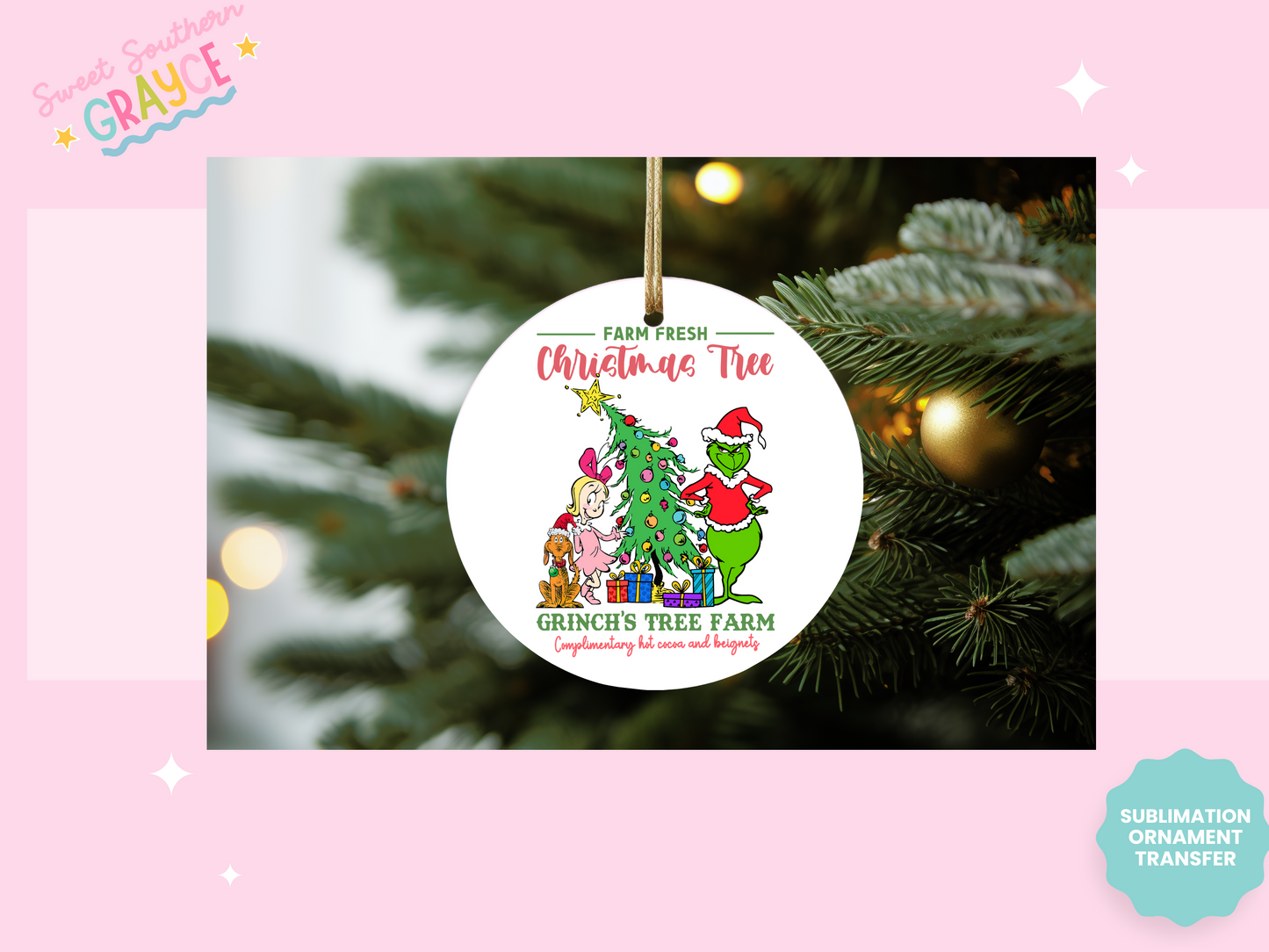 ORNAMENT SUBLIMATION TRANSFER - GMANS TREE FARM