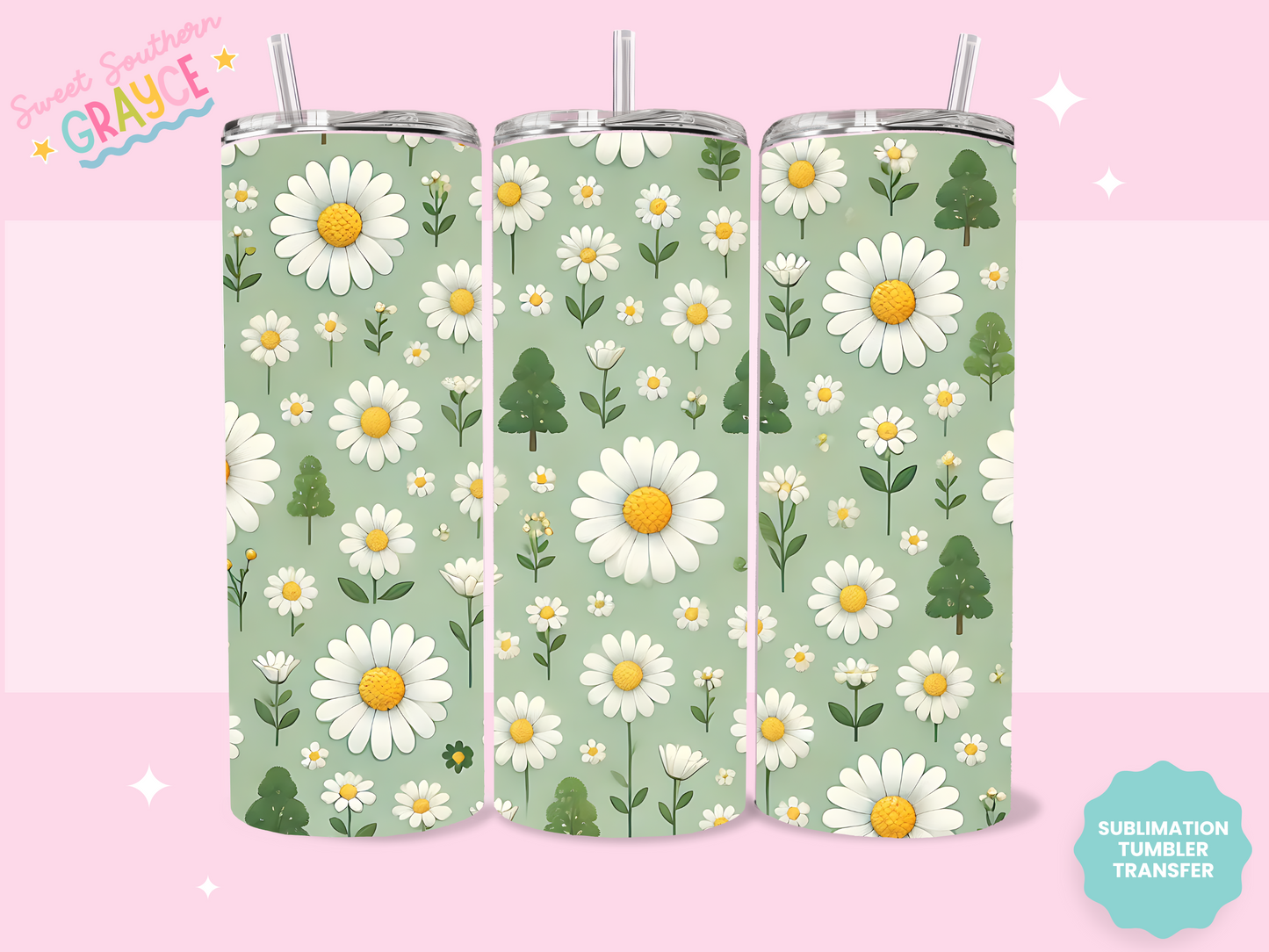 20oz SUBLIMATION TRANSFER - SPRING TIME