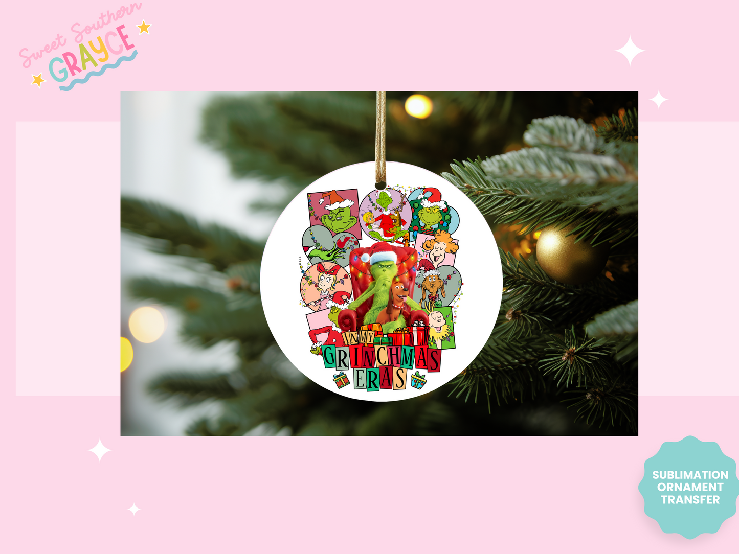 ORNAMENT SUBLIMATION TRANSFER - IN MY GMAS ERA CHAIR