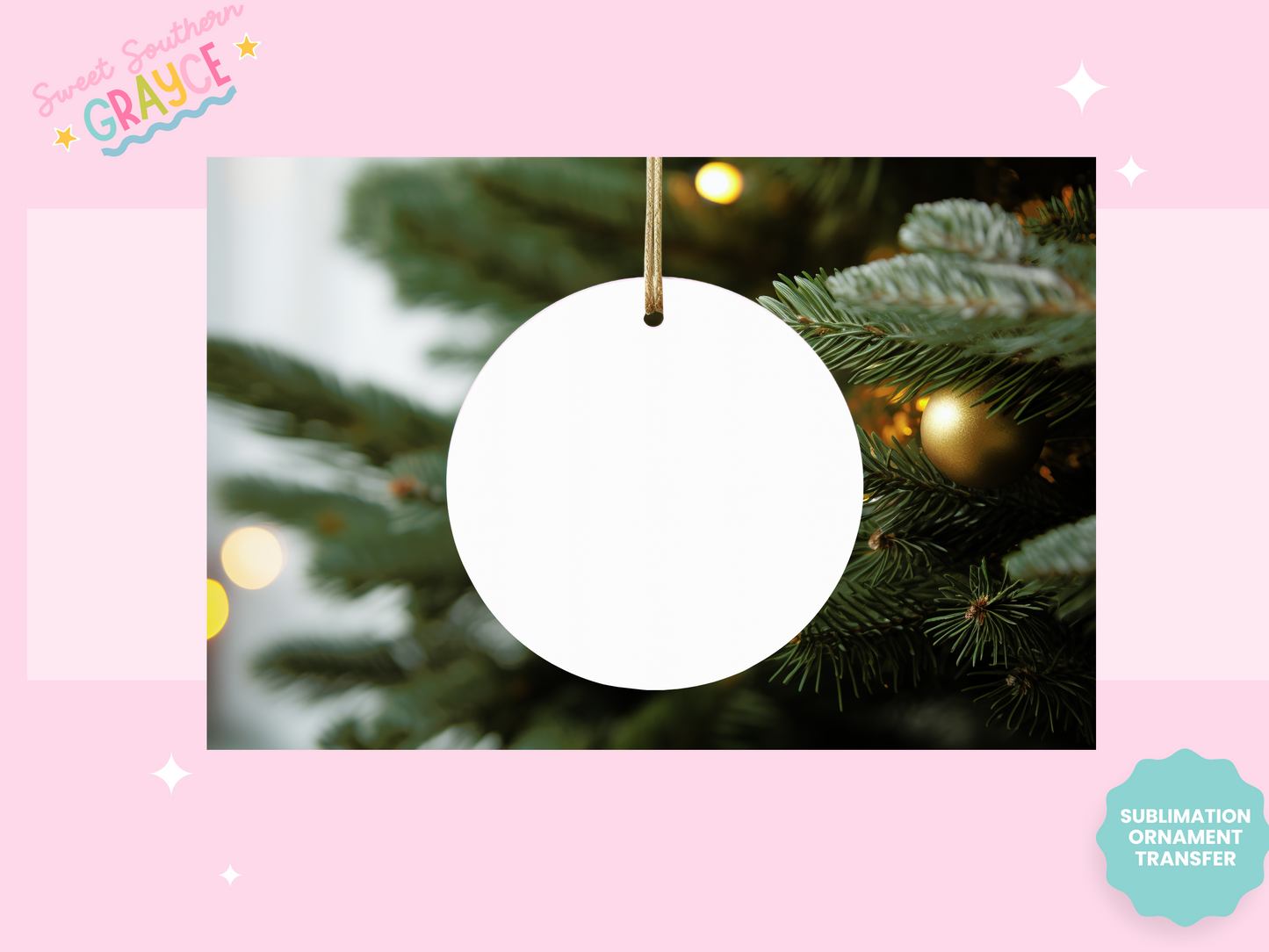 BLANKS - SUBLIMATION MDF ORNAMENT