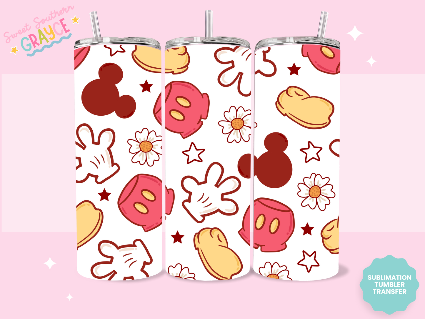 20oz SUBLIMATION TRANSFER - MOUSE PARTS