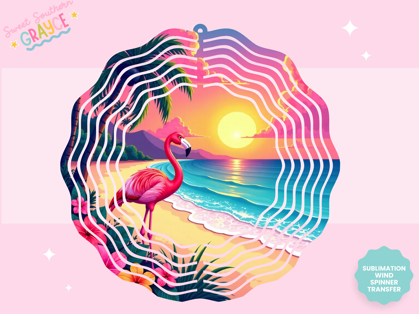 WIND SPINNER SUB TRANSFER - NEON FLAMINGO BEACH