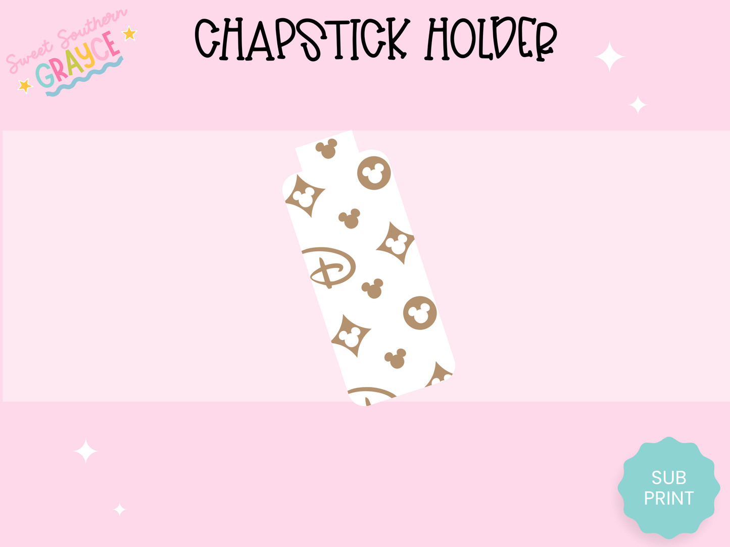 CHAPSTICK HOLDER- MAGICAL LUX WHITE