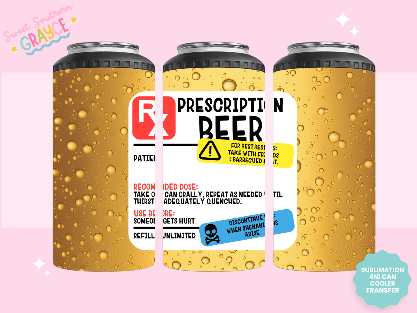 4n1 CAN COOLER TRANSFER- BEER RX