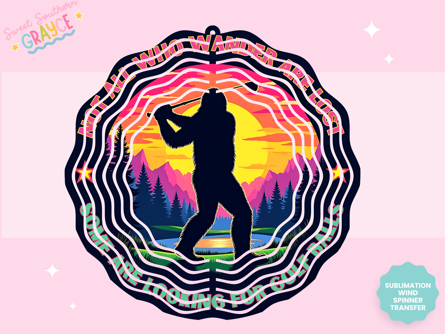 WIND SPINNER SUB TRANSFER - GOLFING BIGFOOT