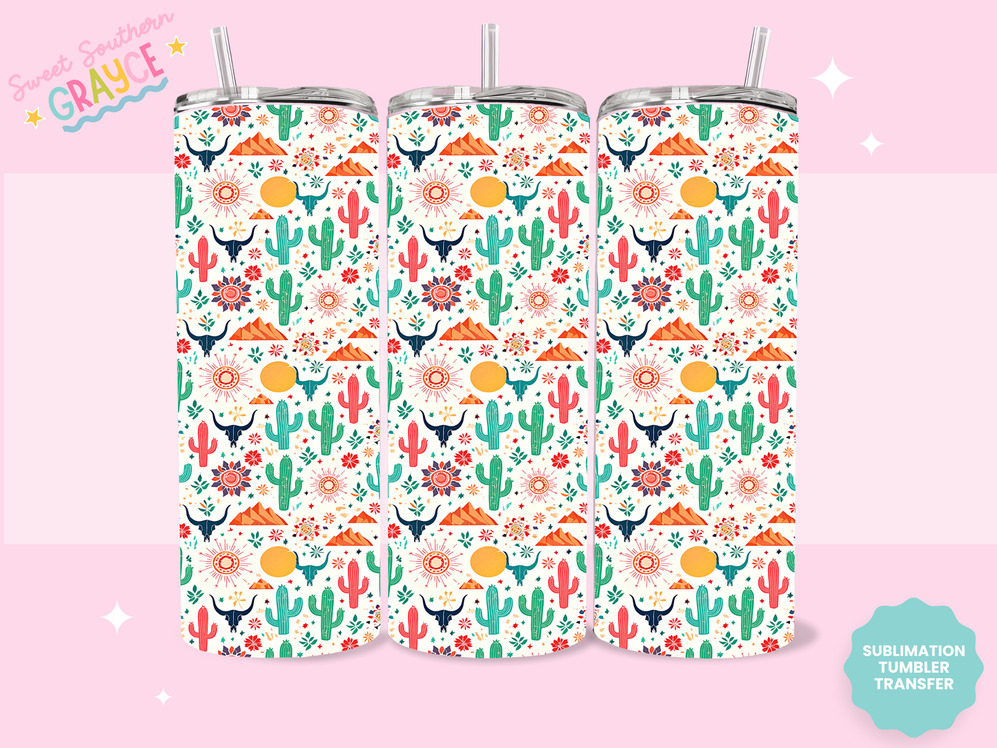 20oz SUBLIMATION TRANSFER - COWGIRL THINGS