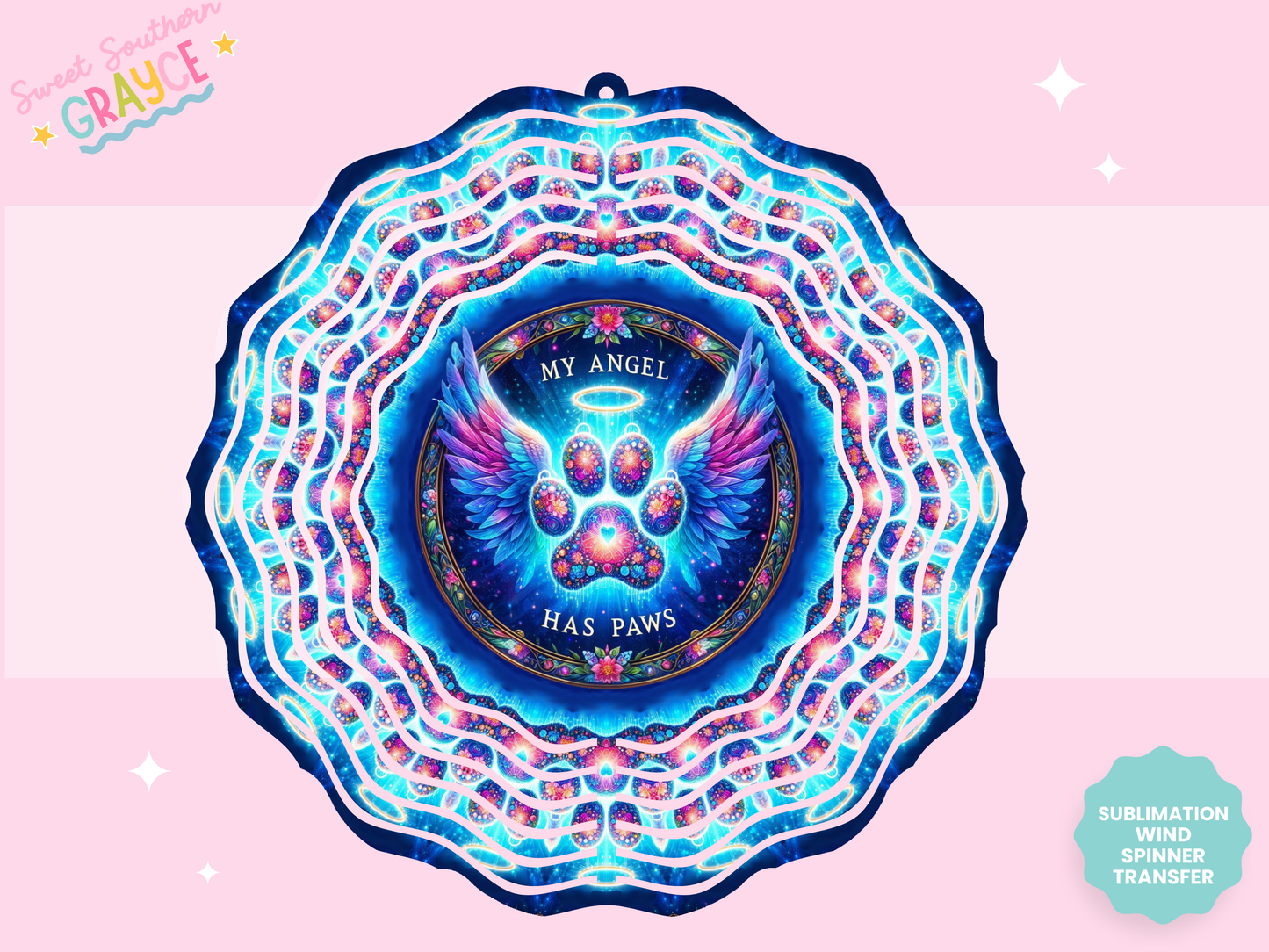 WIND SPINNER SUB TRANSFER - MY ANGEL DOG PAW
