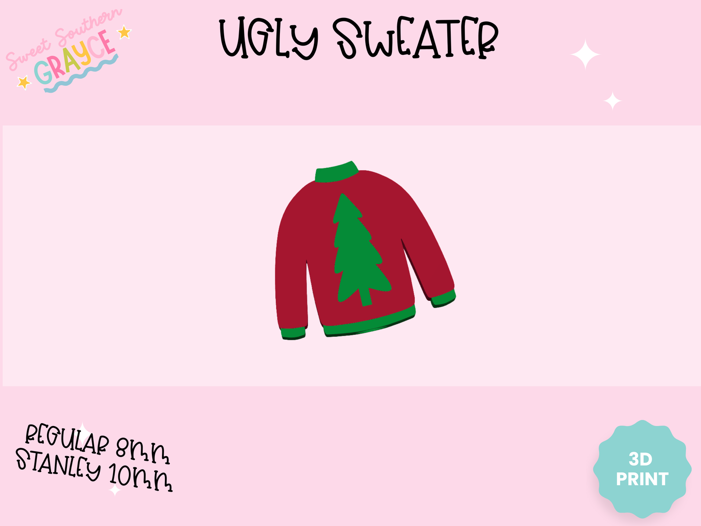 3D STRAW TOPPER- UGLY SWEATER