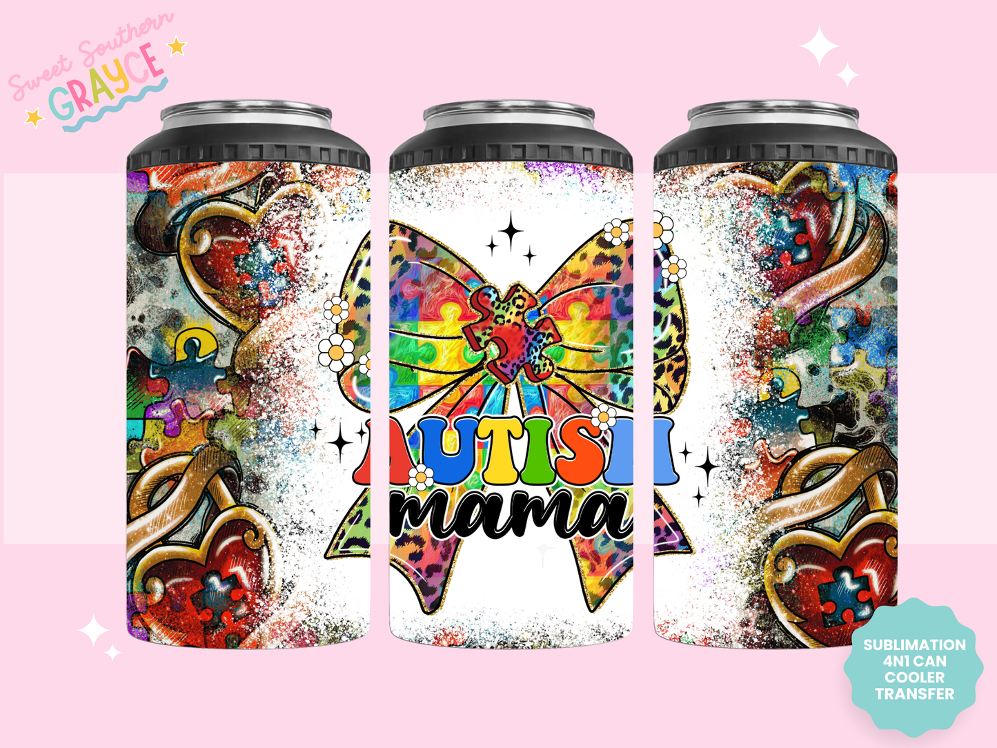 4n1 CAN COOLER TRANSFER- AUTISM MAMA