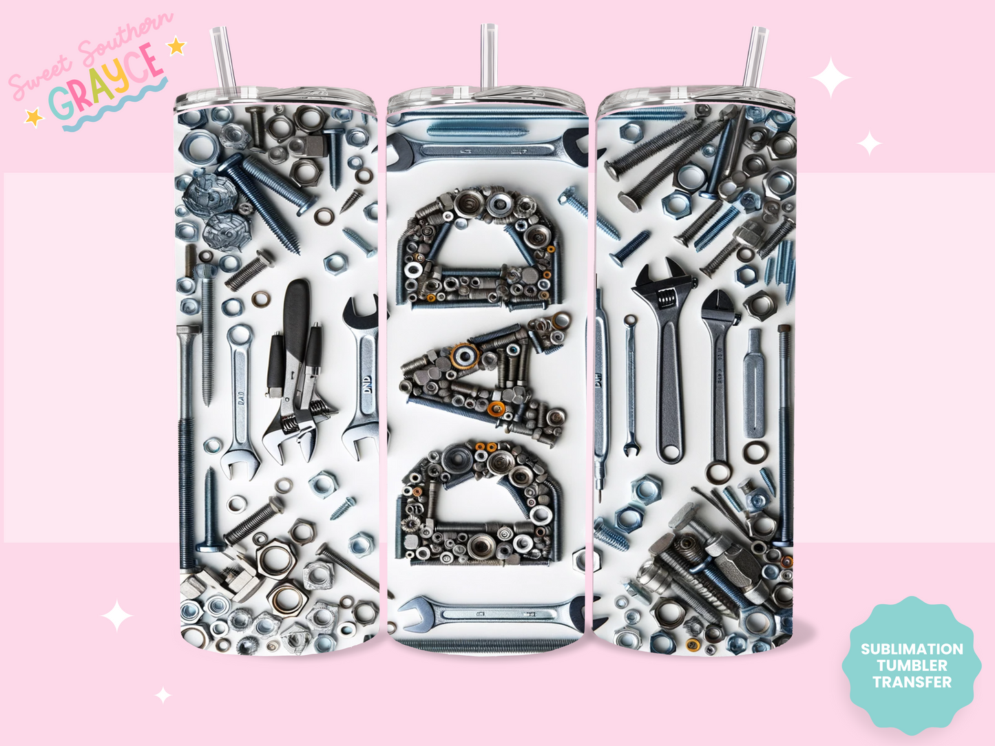 20oz SUBLIMATION TRANSFER - DAD TOOLS