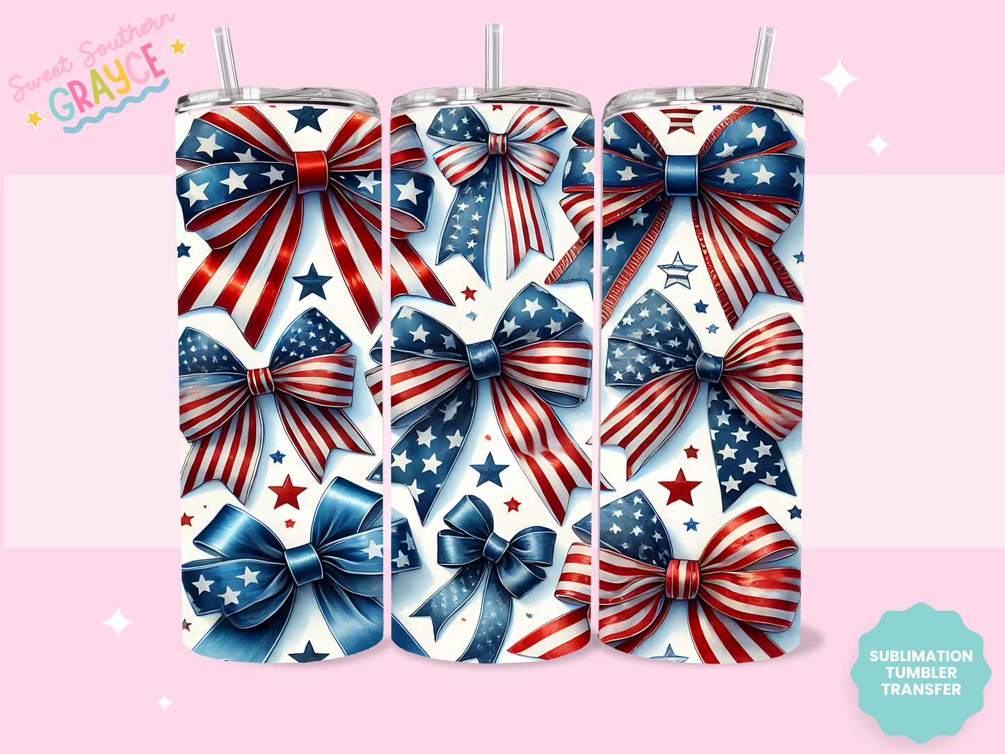 20oz SUBLIMATION TRANSFER - AMERICAN BOWS