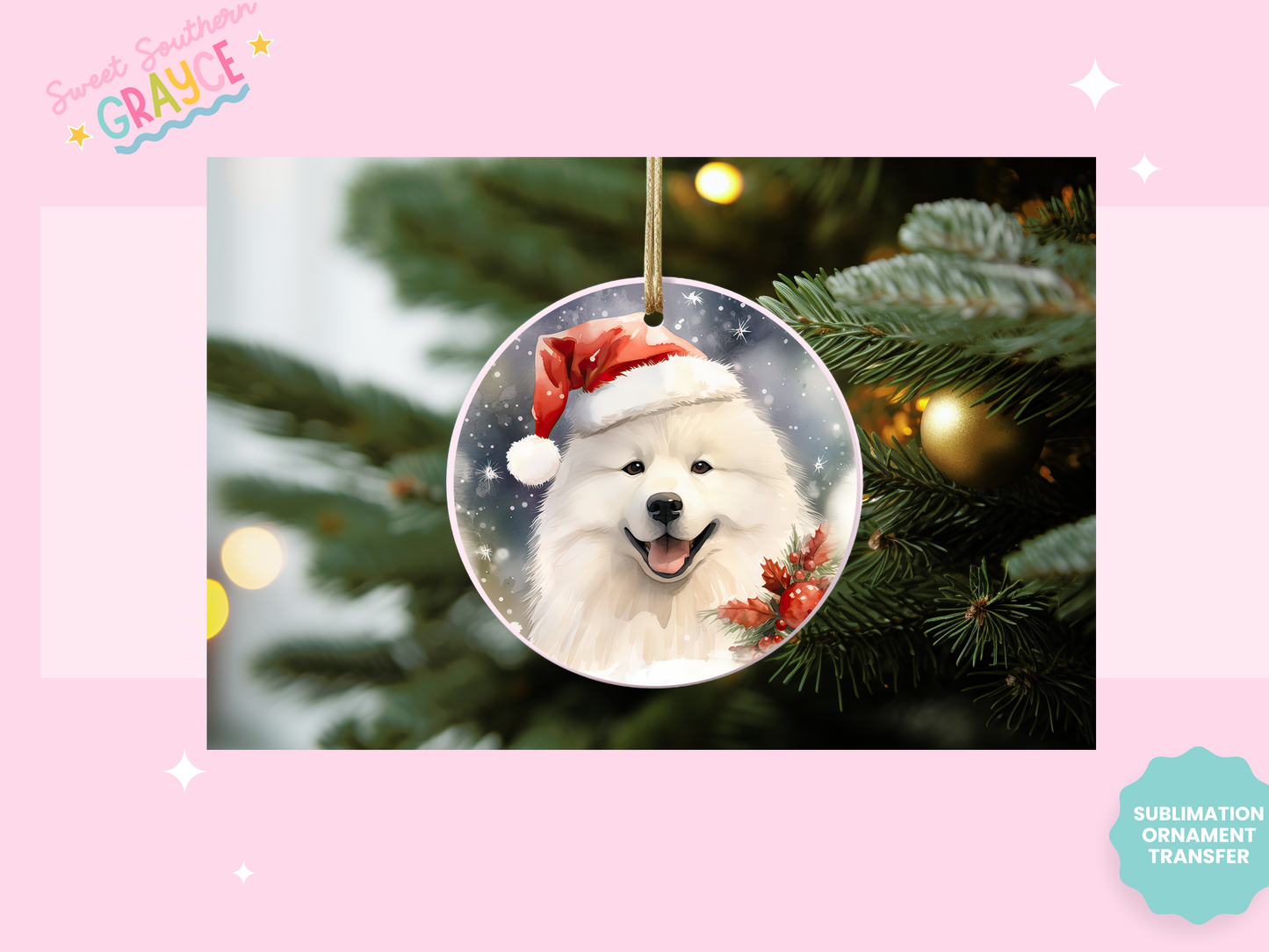 ORNAMENT SUBLIMATION TRANSFER - DOG BREADS