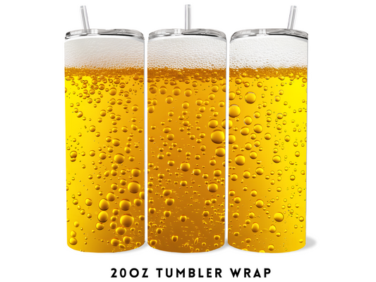 20oz SUBLIMATION TRANSFER- BEER BUBBLES