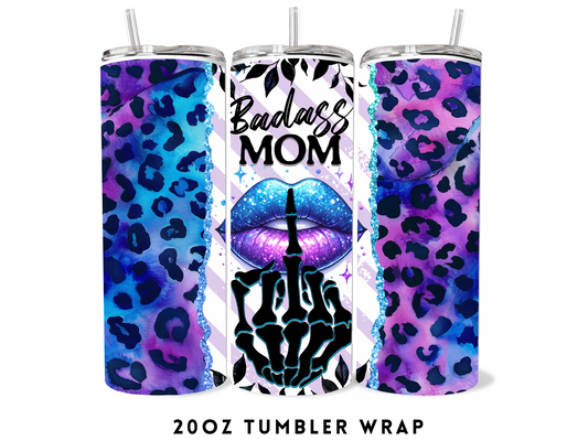 20oz SUBLIMATION TRANSFER- BADASS MOM CHEETAH