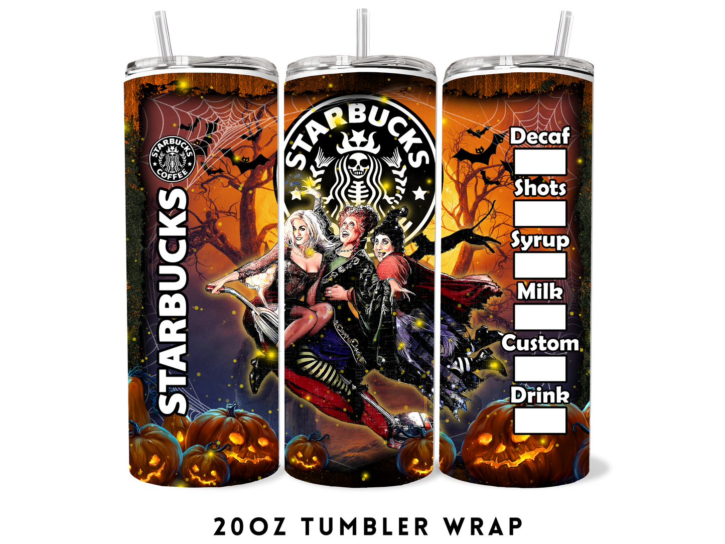 20oz SUBLIMATION TRANSFER- SALEM SISTERS SBUCKS