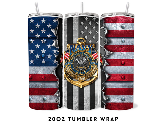 20oz SUBLIMATION TRANSFER- UNITED STATES NAVY