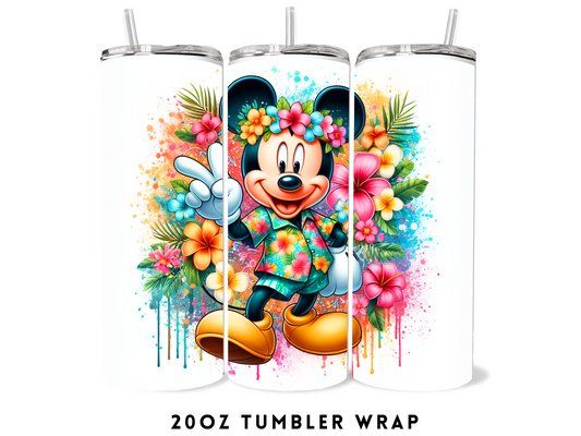 20oz SUBLIMATION TRANSFER- SUMMER MOUSE