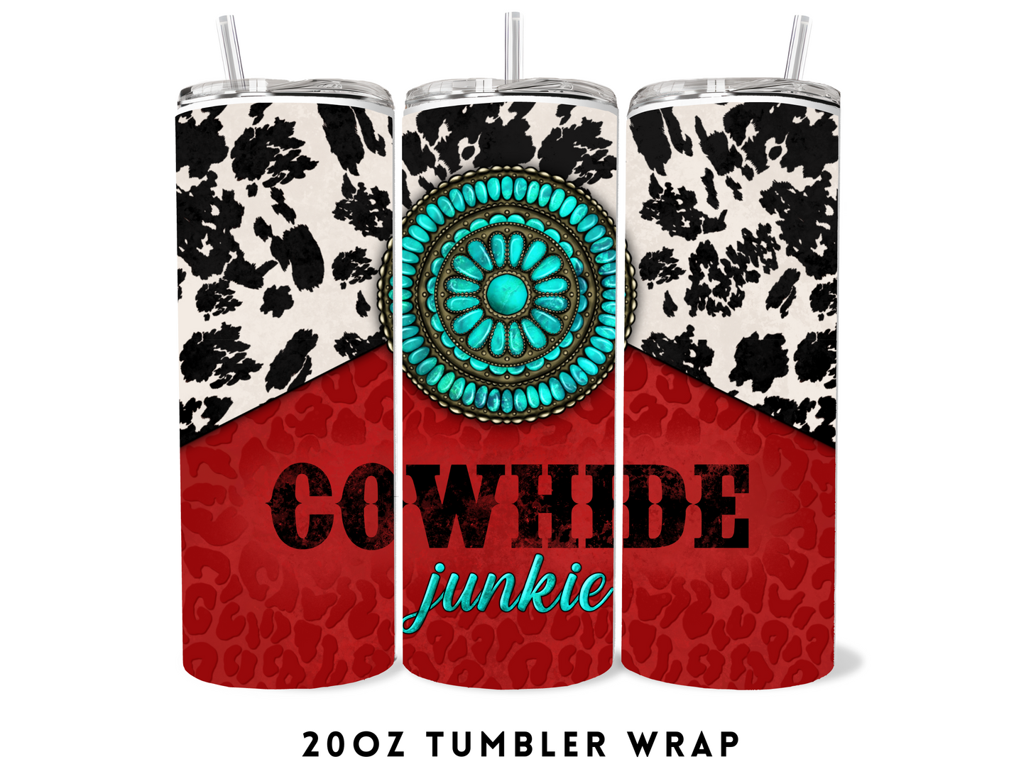 20oz SUBLIMATION TRANSFER- COWHIDE JUNKIE