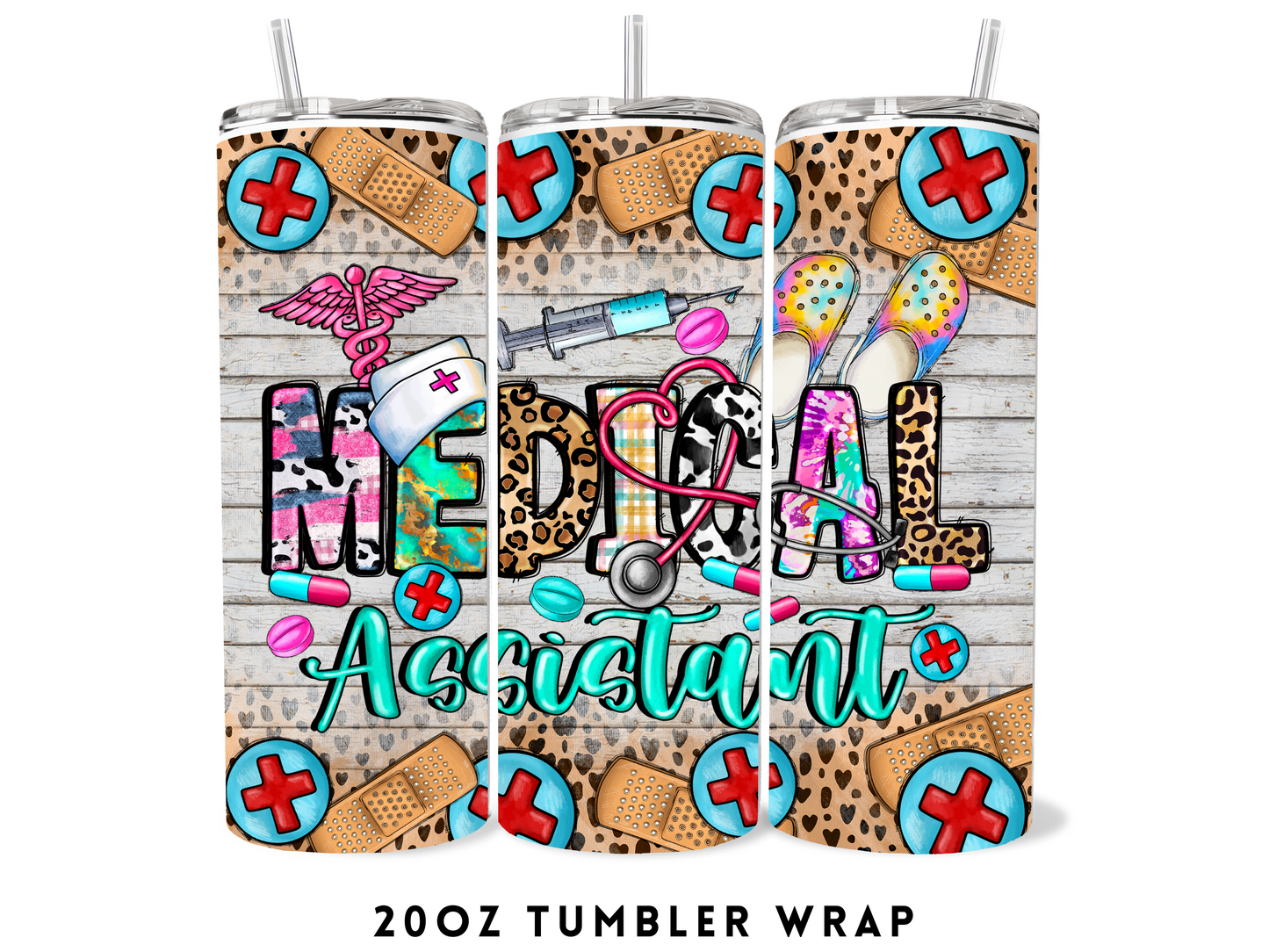 20oz SUBLIMATION TRANSFER- MEDICAL ASSISTANT