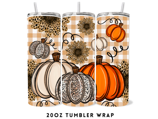 20oz SUBLIMATION TRANSFER- FALL PUMPKINS