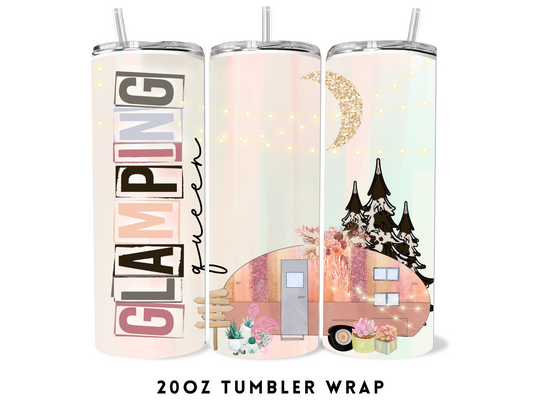 20oz SUBLIMATION TRANSFER- GLAMPING QUEEN