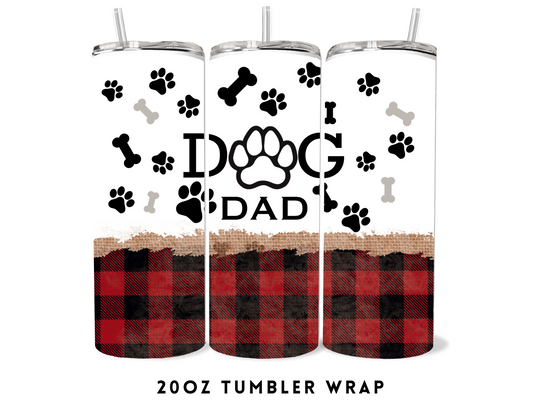 20oz SUBLIMATION TRANSFER- CHRISTIMAS DAD DOG