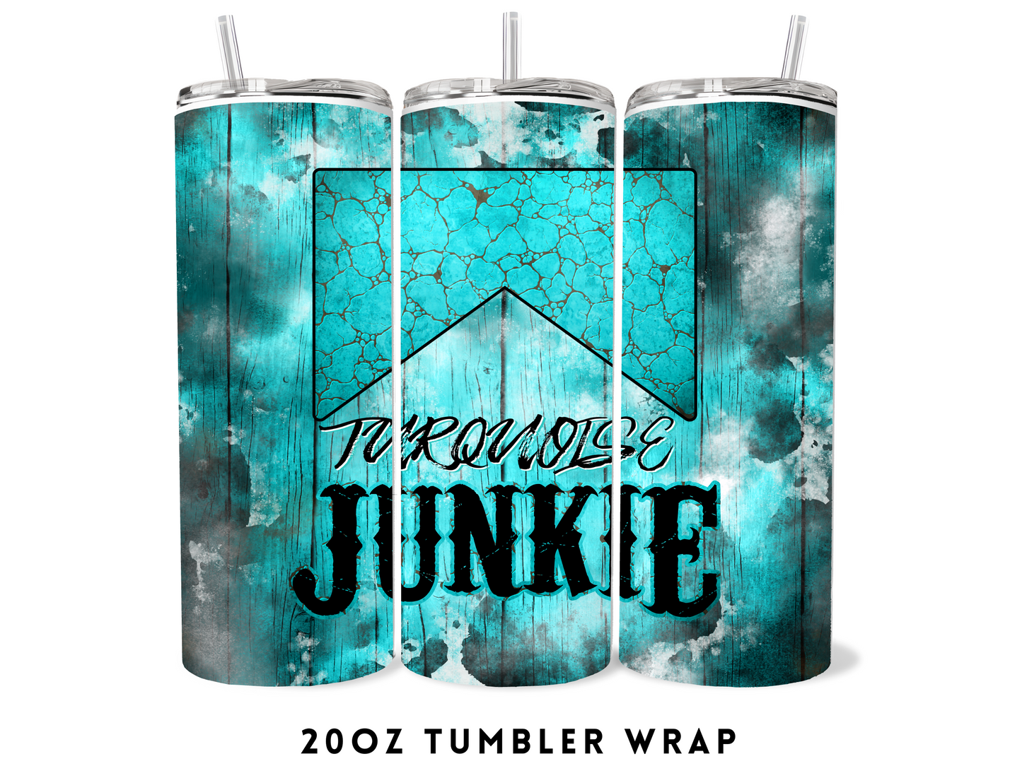 20oz SUBLIMATION TRANSFER- TURQUOISE JUNKIE