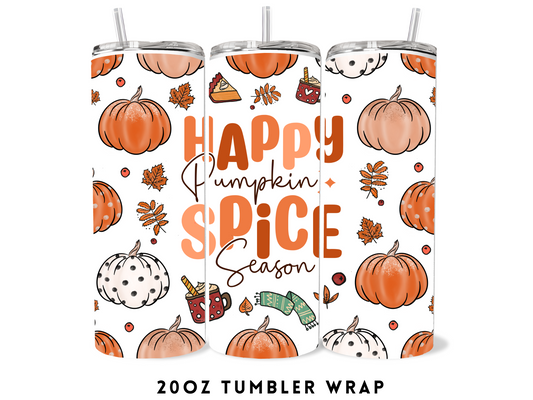 20oz SUBLIMATION TRANSFER- HAPPY PUMPKIN SPICE SEASON