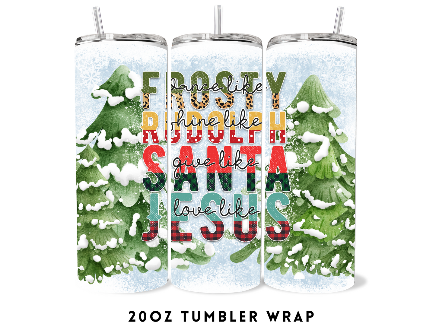 20oz SUBLIMATION TRANSFER- LOVE LIKE JESUS