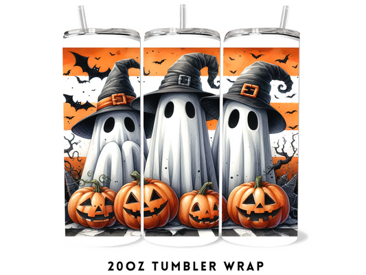 20oz SUBLIMATION TRANSFER- GHOST WITCHES HALLOWEEN