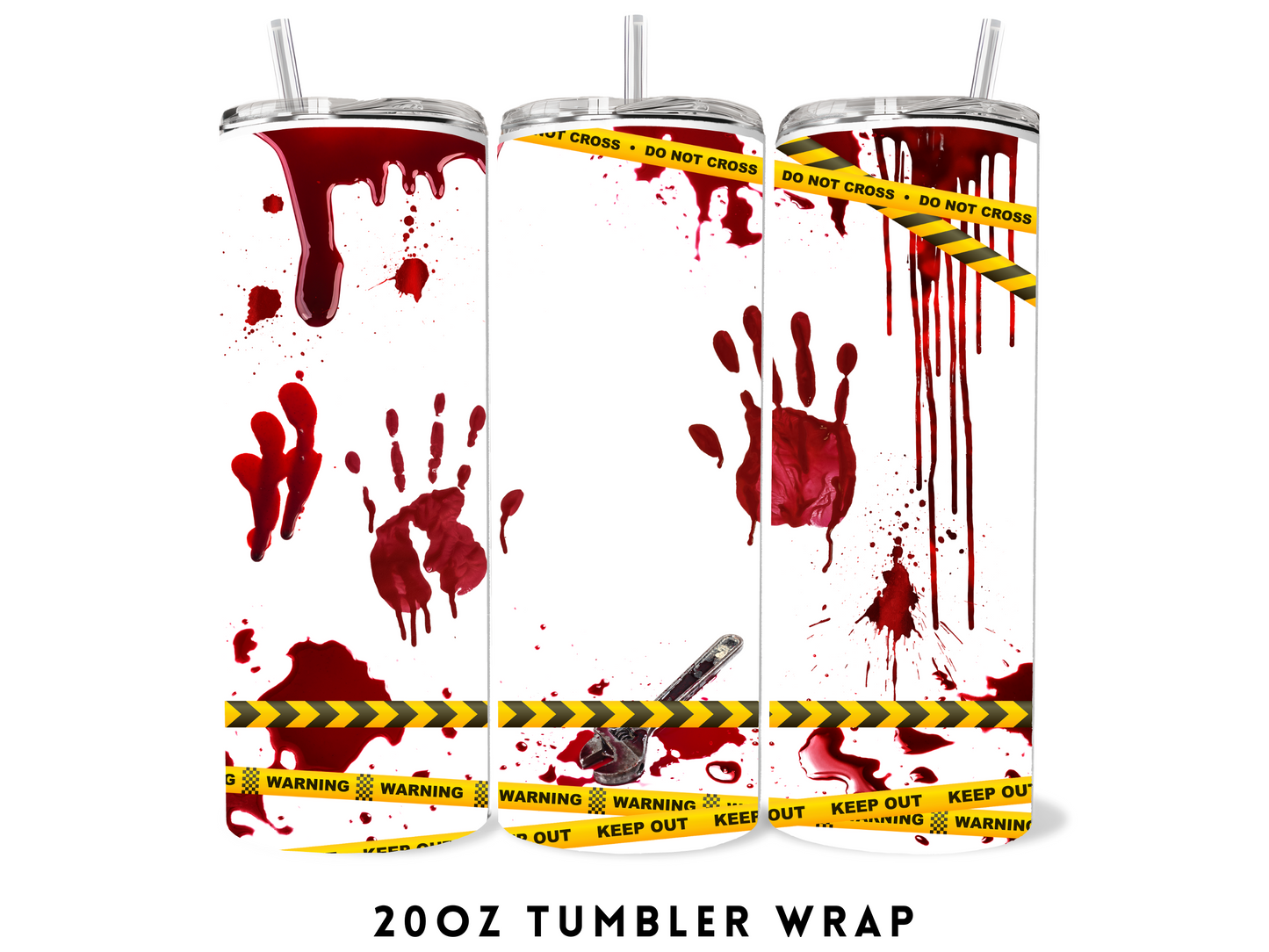 20oz SUBLIMATION TRANSFER- CRIME SCENE