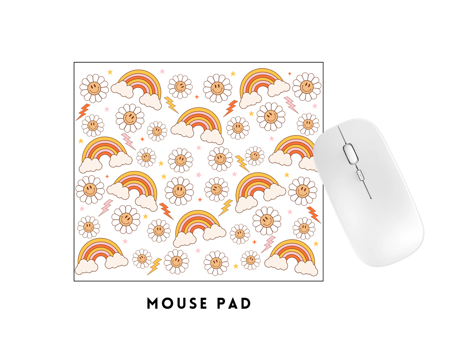 MOUSE PAD TRANSFER- RAINBOWS AND SMILIES