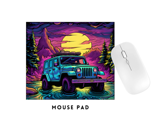 MOUSE PAD TRANSFER- COLORFUL JEEP