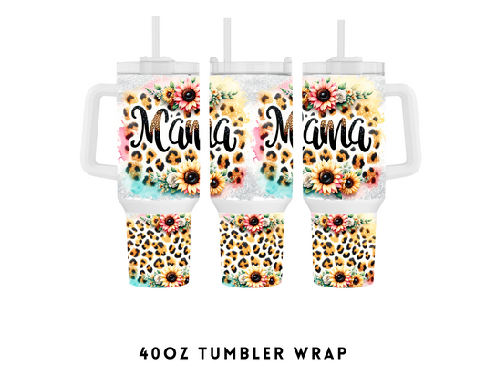 40oz SUBLIMATION TRANSFER- MAMA SUNFLOWER