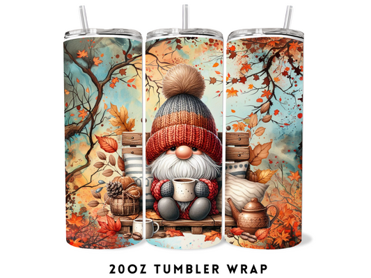 20oz SUBLIMATION TRANSFER- FALL GNOME