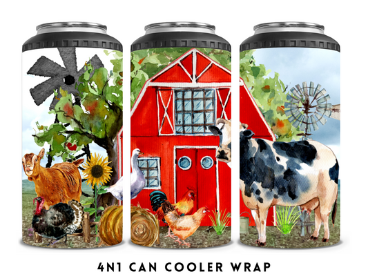 4n1 CAN COOLER- FARMHOUSE