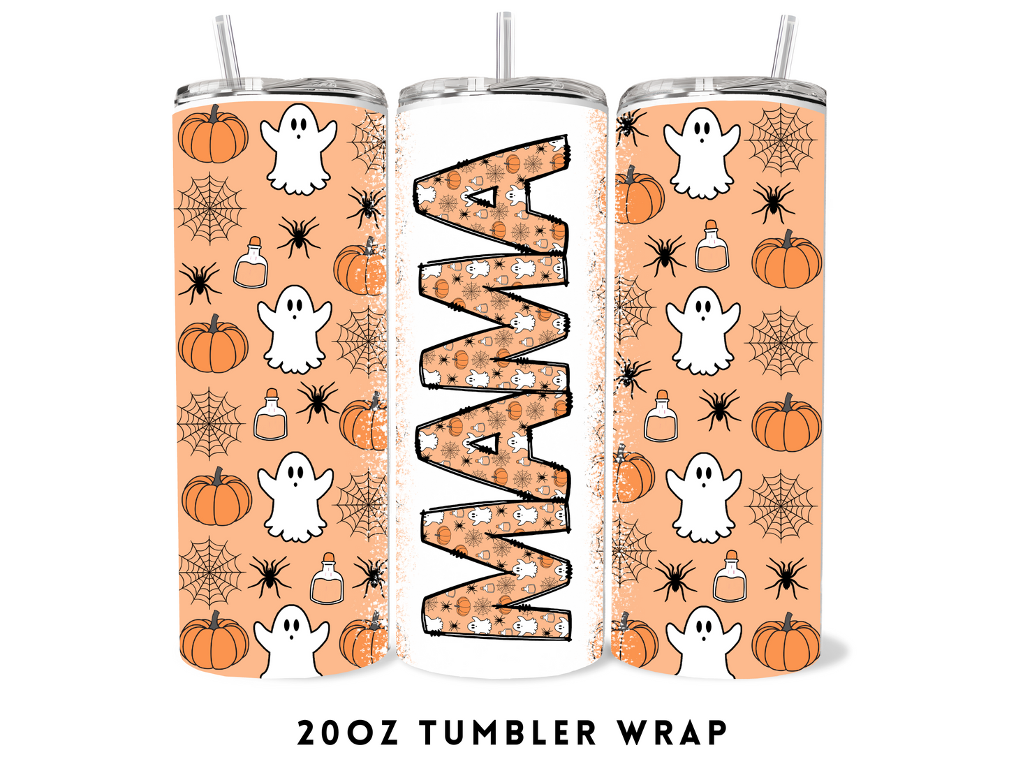 20oz SUBLIMATION TRANSFER- HALLOOWEEN MAMA